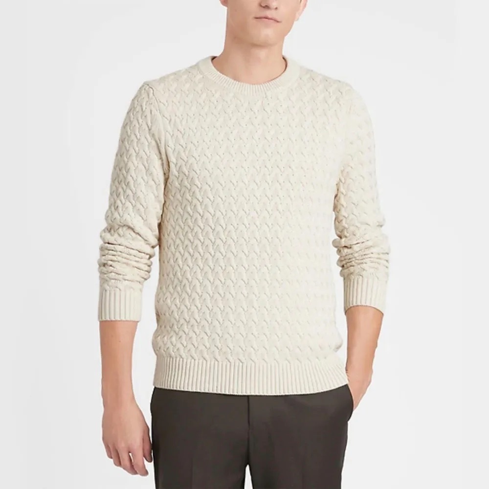Banana Republic Men’s Supima Cotton Cable Sweater